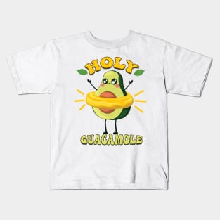 Adorable Avocado Delight: Holy Guacamole Craze Kids T-Shirt